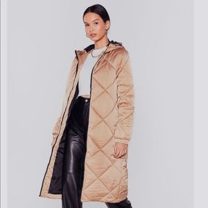 Nasty Gal Size 6 Quilted Coat BNWT